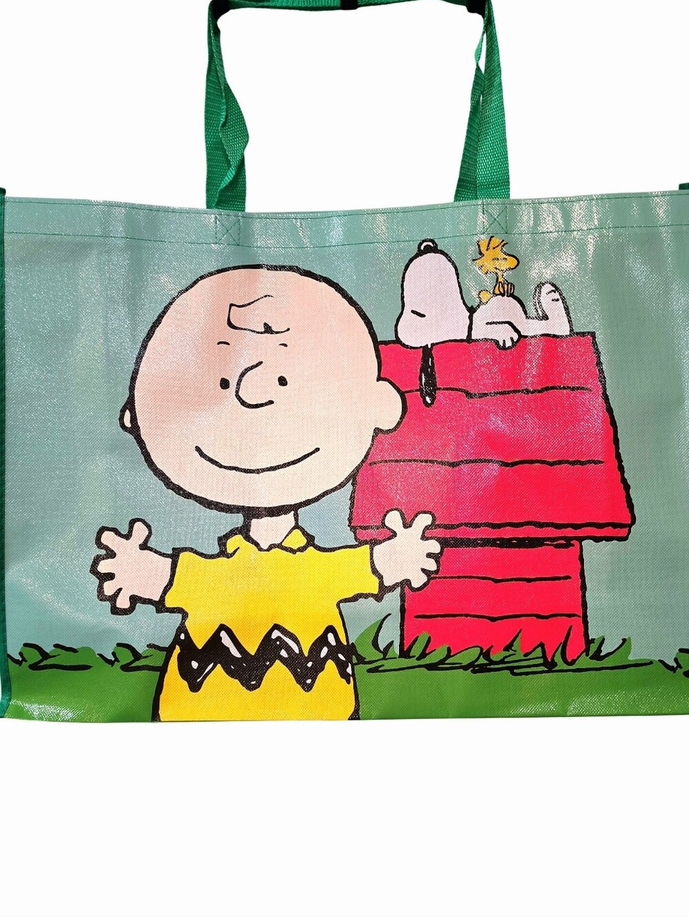 Peanuts Snoopy, Woodstock, & Charlie Brown Doghouse Shopper Tote Bag